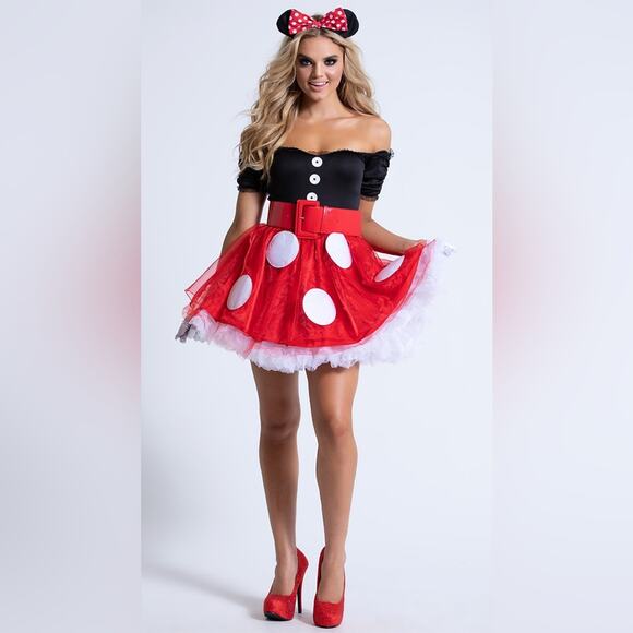 NEW Party King Coquette Mouse Minnie Costume Size Medium - Picture 1 of 5